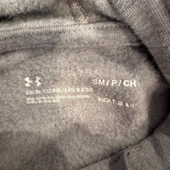 UNDER ARMOUR WOMENS HOODIE LOOSE FIT SMALL GRAY HEAT GEAR - Picture 6 of 6